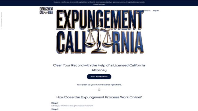 Expungement California Website